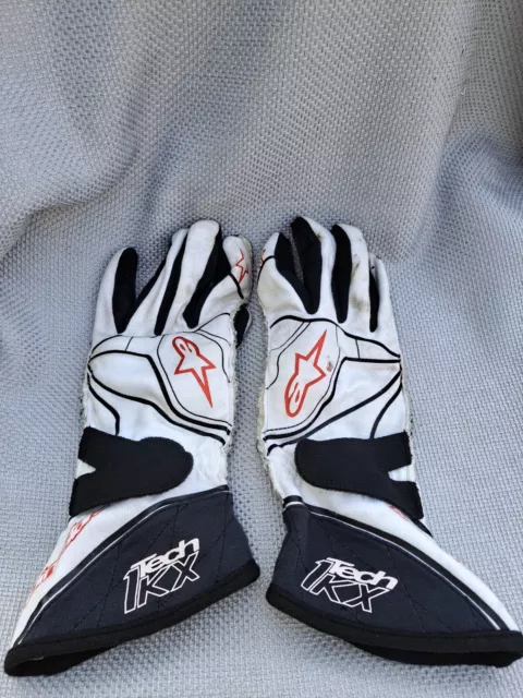 Alpinestars TECH 1KX Kart Trackday Handschuhe, groß. 3