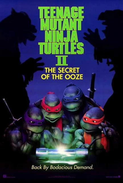 TEENAGE MUTANT NINJA TURTLES 2: THE SECRET OF THE OOZE Movie POSTER 27 x 40, A