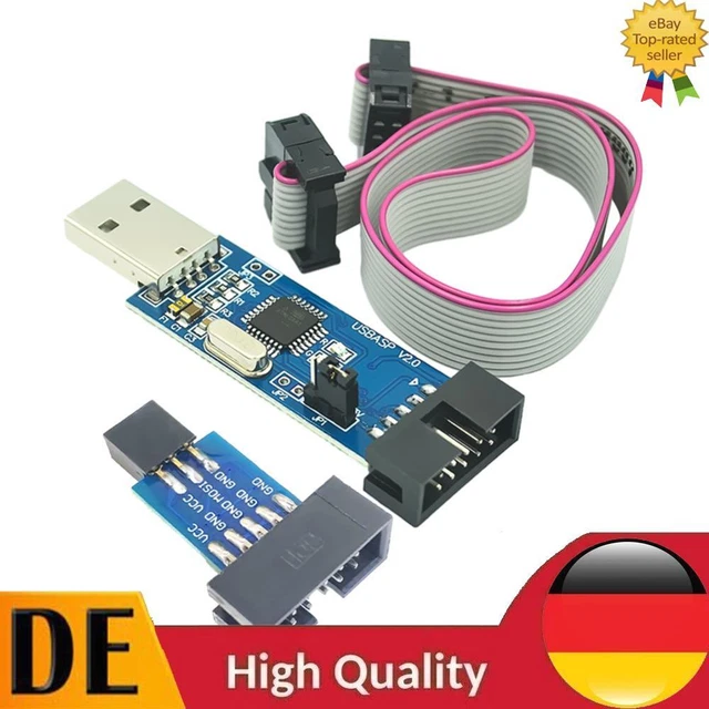 USBASP USBISP AVR Programmierer ISP USB ASP ATMEGA8 ATMEGA128 (gerade ...