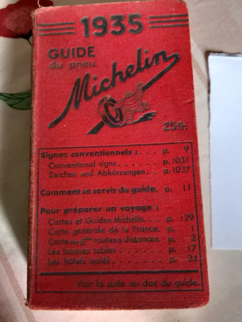 Tres Beau guide rouge MICHELIN 1935 excellent état