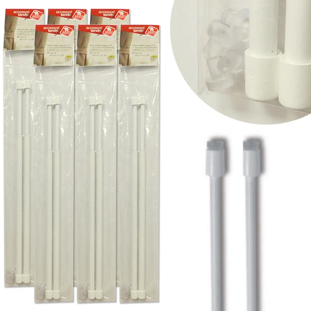 Ganci Per Tende Senza Bucare Yuqilin - 4 Pezzi Adesivi, Per Pareti Lisce, ABS - Foto 6