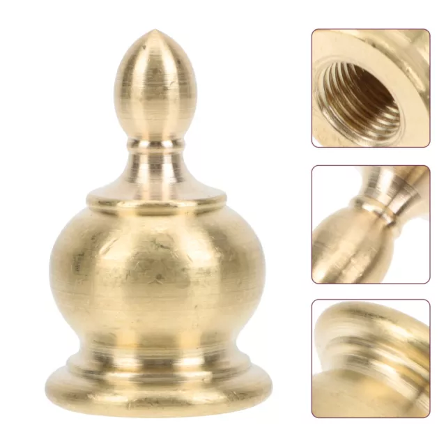 1PC Finial Lamps Fixed Cover Antique Lamp Finial Thread Lamp Harp Holder