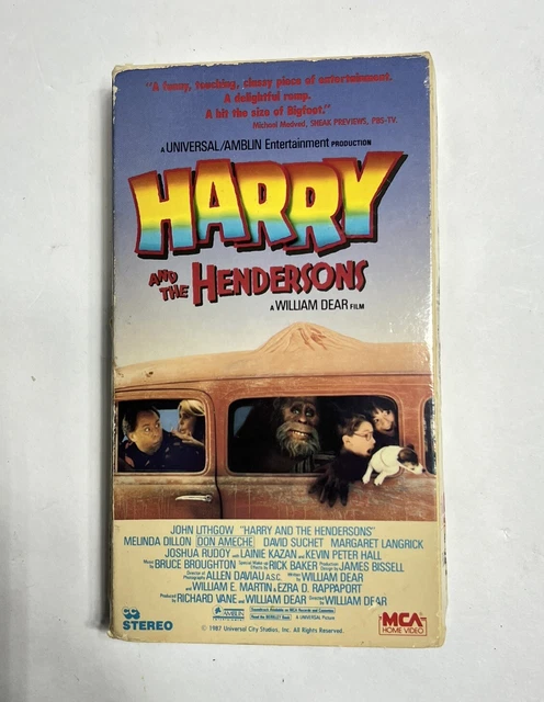 Harry And The Hendersons Vhs 1987 Mca Home Video Vintage Used 4 58
