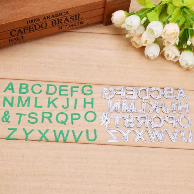 26pcs Carbon Stahl Buchstaben schneiden stirbt Schablonen für DIY-Scrapbooking-F