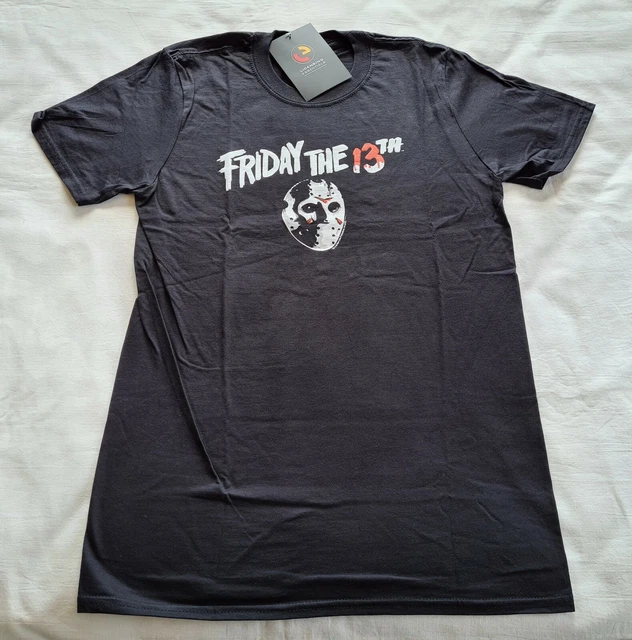 FRIDAY THE 13TH Jason Voorhees Mens Black Printed Short Sleeve T Shirt ...