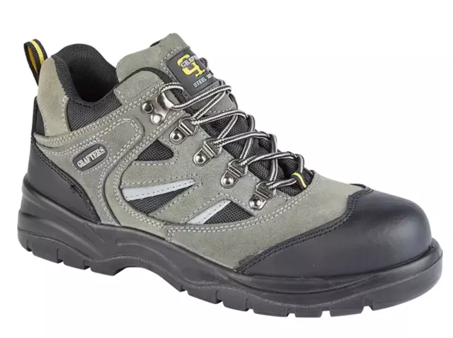 Grafters M685F S1P SRC Grey Suede Composite Toe Cap Hiker Style Safety Boots 11