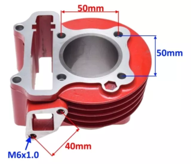 TUNING Zylinder Kit 80 cc Zylinderkopf Kolben für GY6 4T REX KYMCO QUEST DELFIN 2