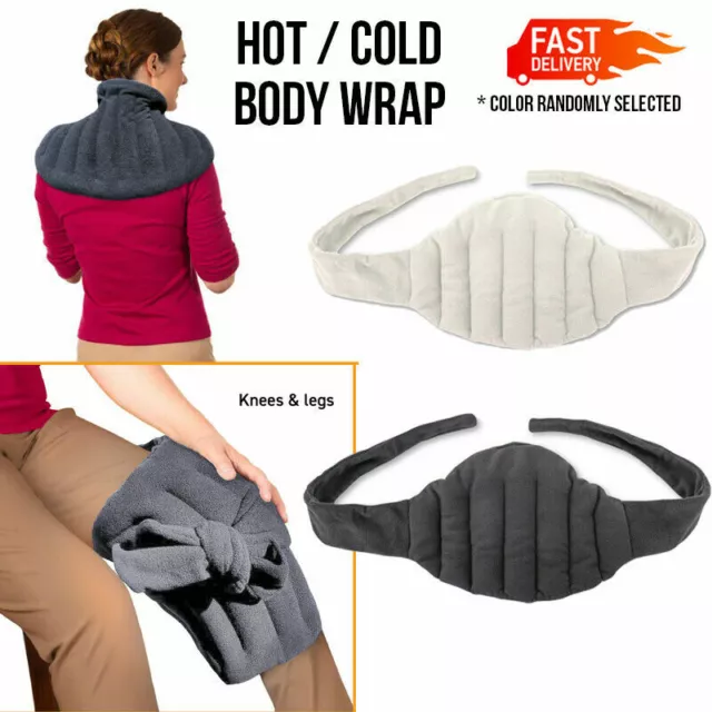 Hot/Cold Silicon Beads Body Wrap Reusable Instant Relief Relieve Aches Pains NEW