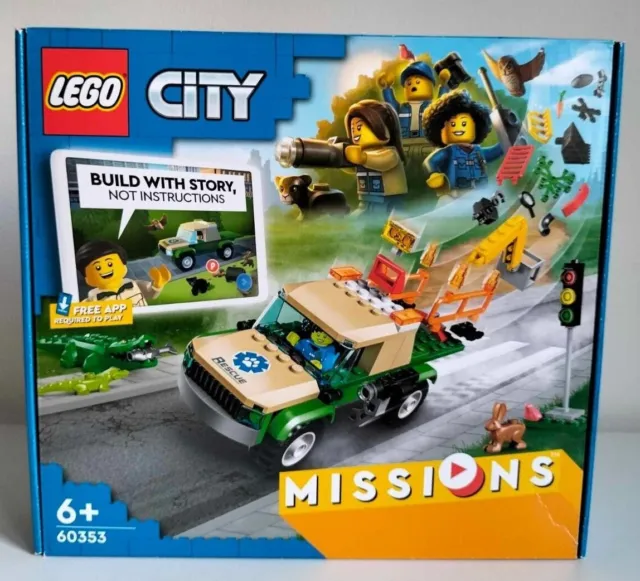 Set Boite Lego City Neuf 60353 Mission De Sauvetage Des Animaux Sauvages Wild