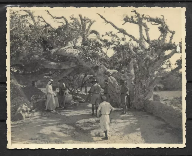 Judaica Palestine Old photo British Soldiers in Gaza