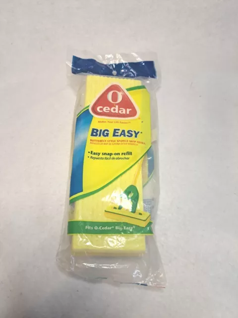 O-CEDAR Big Easy con Borrador Mariposa Borrador Esponja Trapeador Recarga a Snap - NUEVO