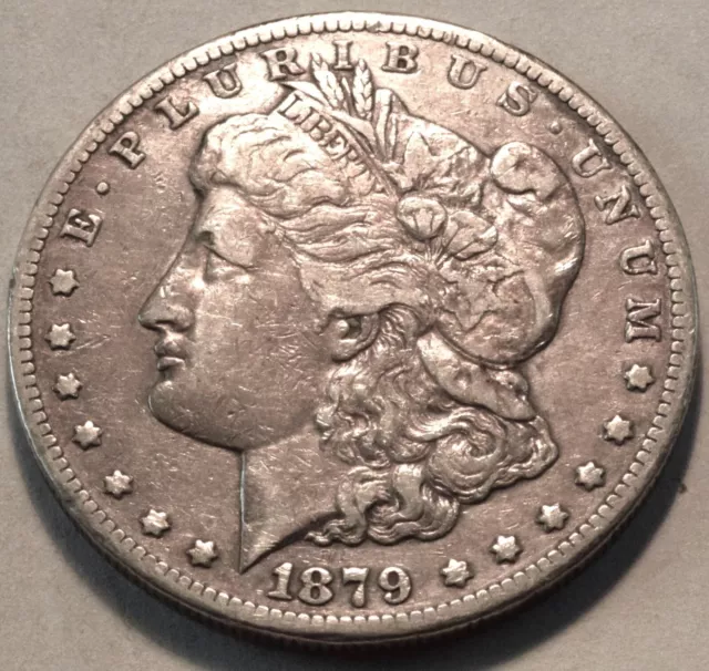 1879 CC Morgan Silver Dollar, Middle to Higher Grade Better Date Carson City Coi