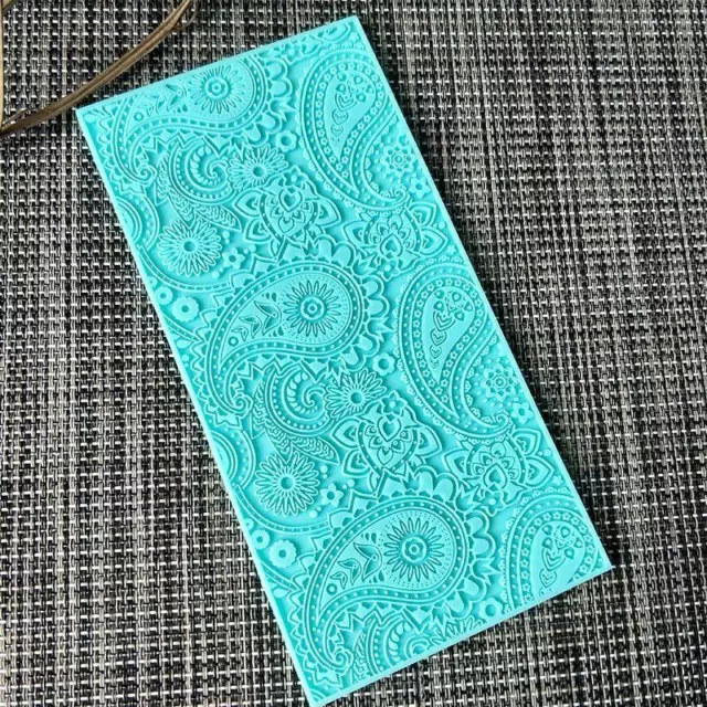 Silicone Lace Mat Mold Pattern Fondant Mould Sugarcraft Diy Cake Decorating Tool