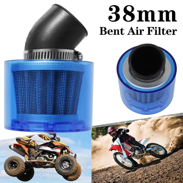 38mm Air Filter Waterproof Bent Angled Air Filter Cleaner Splash Proof for nuAAB