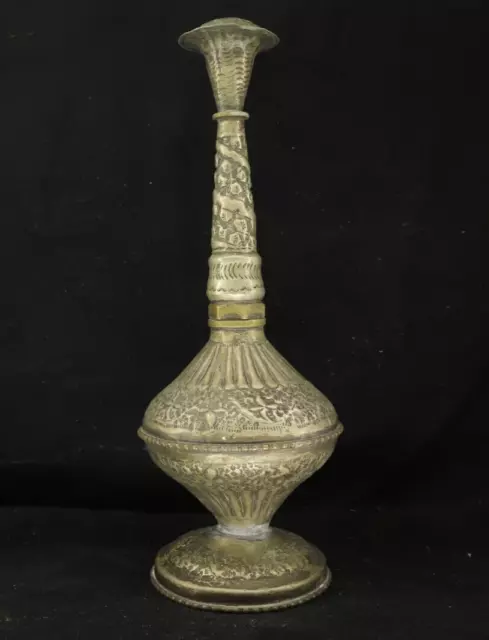 Vintage Brass Islamic Incense Burner Spiritual Decor Ethnic Tribal Ornate Censer