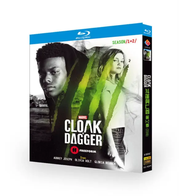 2018 Drama Cloak & Dagger Season 1-2 BluRay All Region Discs 4 English Subs