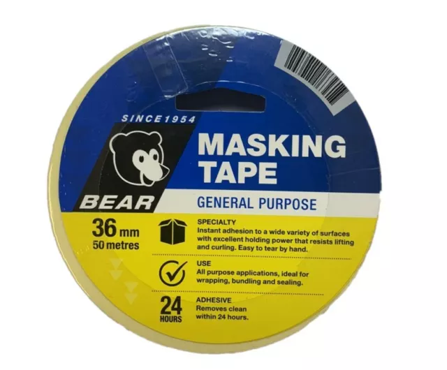 Masking Tape General Purpose 36Mm X 50M Bear Saint Gobain Abrasives