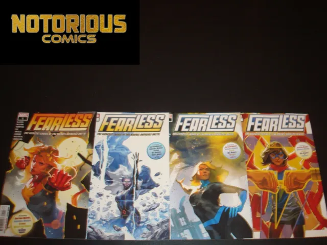 Fearless 1-4 Complete Comic Lot Run Set Captain Marvel Collection