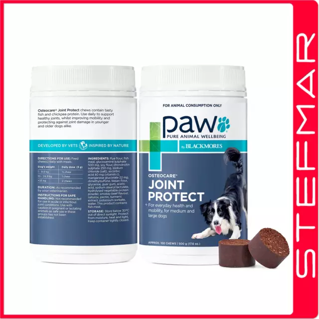 2 x Paw Osteocare Joint Protect Chews 500g 500 gm for Dogs -(2x500g pack)