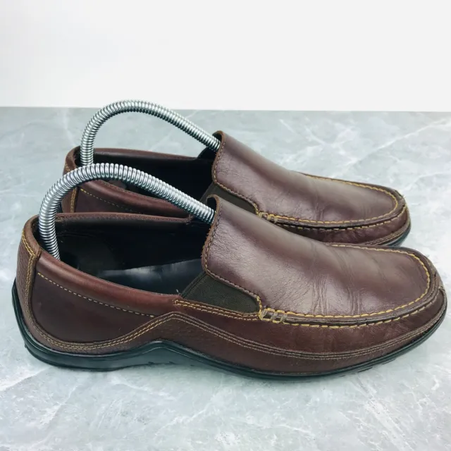 COLE HAAN TUCKER Venetian Mens Size 8 Loafers Brown Leather Slip On ...