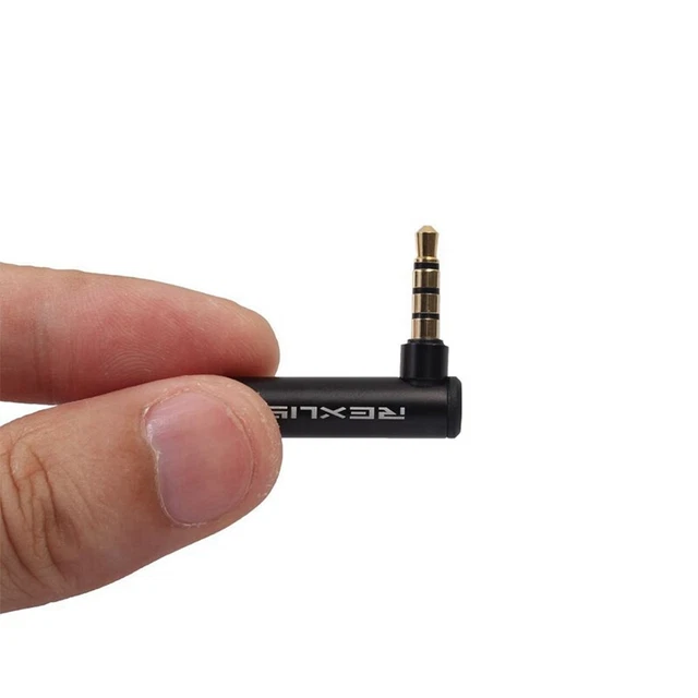 30 Degree Right Angled Adapter Audio Microphone Jack Stereo Plug Connector Y7M1 3
