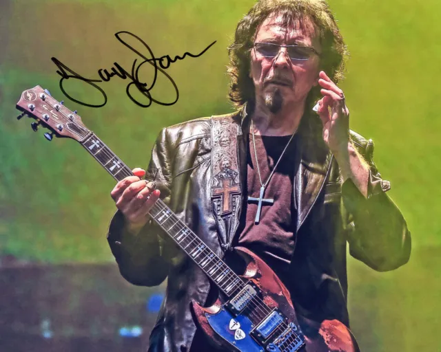 Original Signed Photo of Tony Iommi + COA