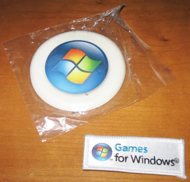 Vintage Microsoft Promo Games for Windows Release Swag Small Patch NOS