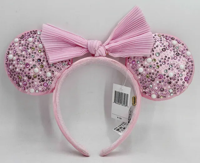 Millennial Pink Bow Limited Headband BaubleBar Disney Parks Minnie Ears 2021