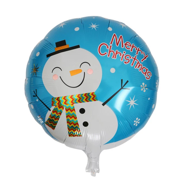 10pcs Christmas Aluminum Foil Balloons Santa Claus Xmas Tree Snowman Aluminum Fo