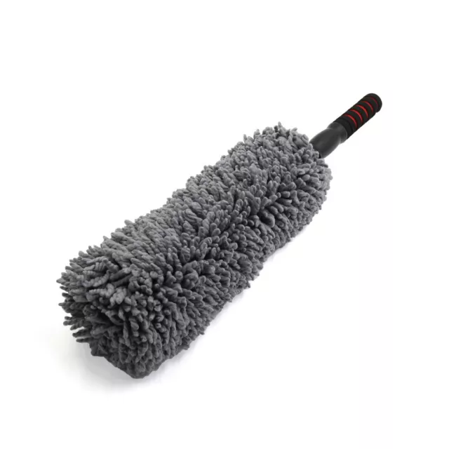 Microfiber Gray Duster Stretchable Telescopic Car Mop Wax Cleaning Tool