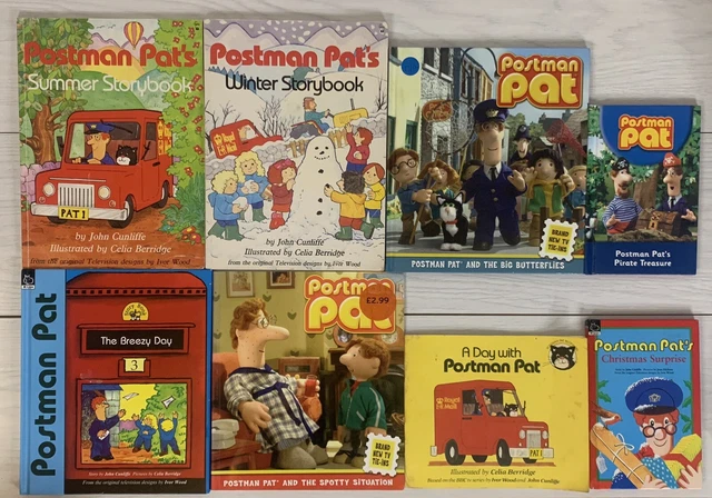 VINTAGE POSTMAN PAT Kids’ Books Bundle x 8, Paperbacks + Hardback, 1986 ...