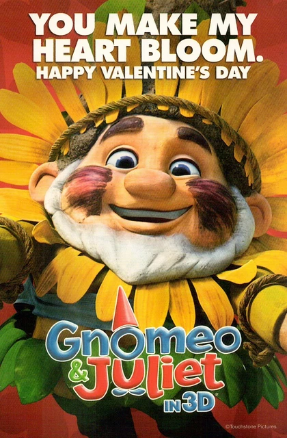 V14964 Australia Avant Card #14964 Gnomeo & Juliet in 3D movie postcard