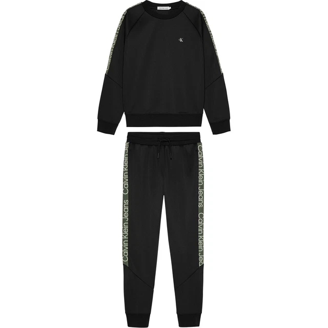 Calvin Klein Jeans Trousers Bottoms Pants Kids Tracksuit Sports Casual Set