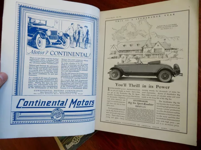 American Motorist AAA Car Magazine Americana July Sept. October 1926 Lot x 3 3