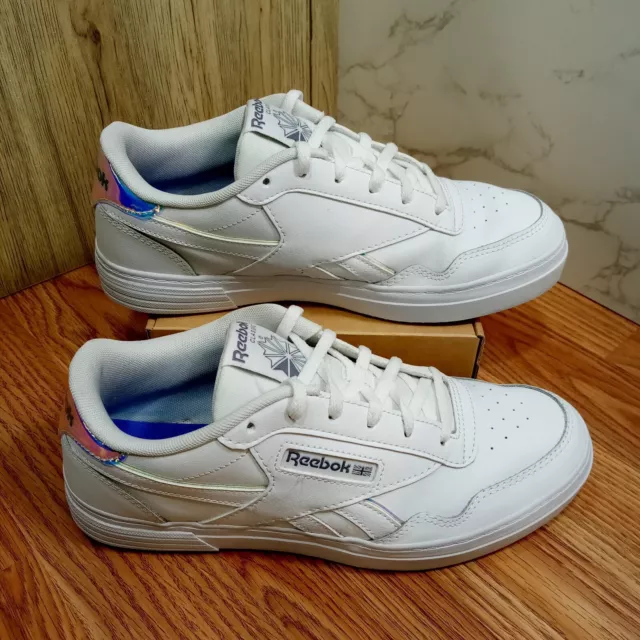 REEBOK CLASSIC CLUB MEMT Womens Sz 8.5 EU 39 1Y3501 White Leather
