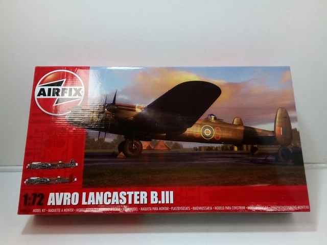 Airfix 1/72 – Lot De 3 Maquettes Avro Lancaster B MKII, Spitfire MKIIa & PR.XIX