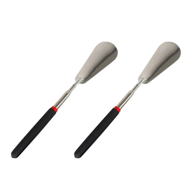 2 pz scarpe lunghe sollevatore scarpe in acciaio inox sollevatore casa
