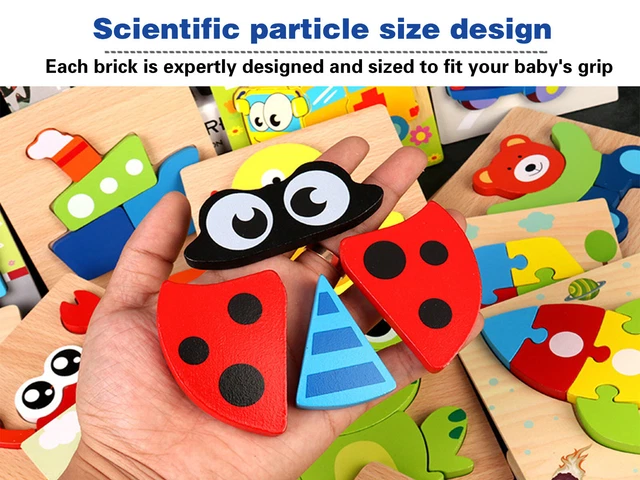 Wooden Puzzle Baby Kids Toddler_Cute Gift_Girls Or Boys_ Jigsaw_Educational Toys