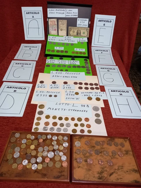 Dwdmz scatola in legno per collezione di monete 100 pezzi contenitore