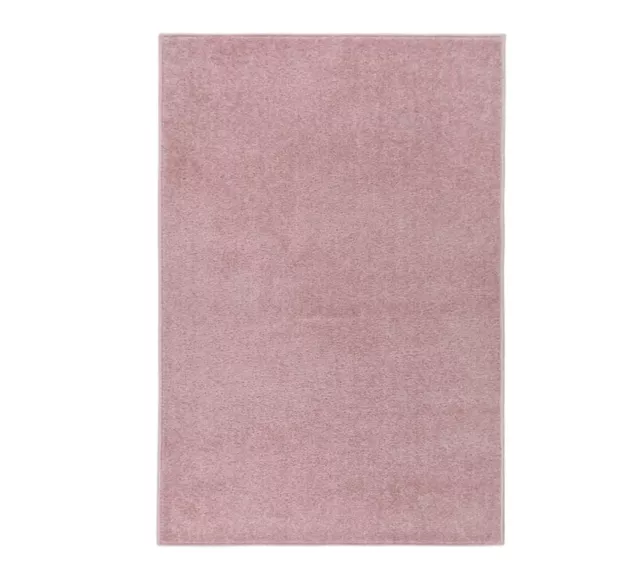 Teppich Kurzflor 200x290 cm Rosa Hochwertig Geeignet für Allergiker