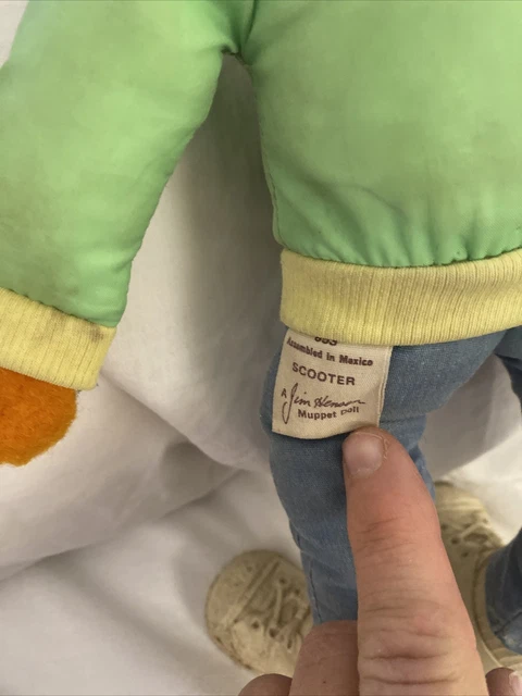 Vintage The Muppet Show Scooter Plush Doll 1978 Jim Hensons Muppets Fisher Price 10