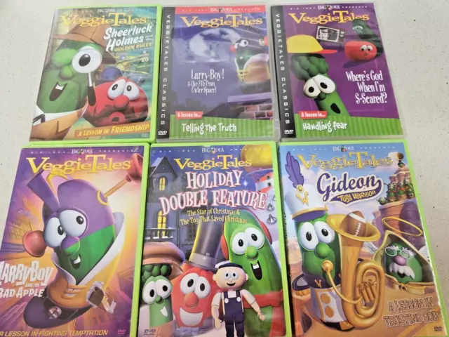 Bulk x 6 VEGGIETALES DVD BUNDLE - Children's Christian Classics  - VGC