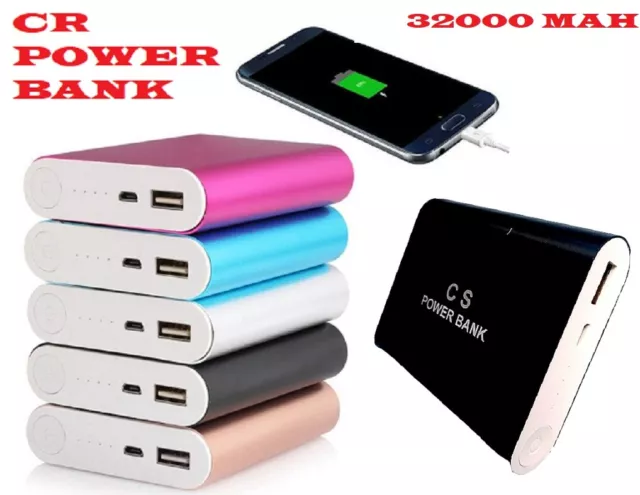 Chargeur Externe Batterie 32000 Mah Powerbank Usb Secours Usb 1A