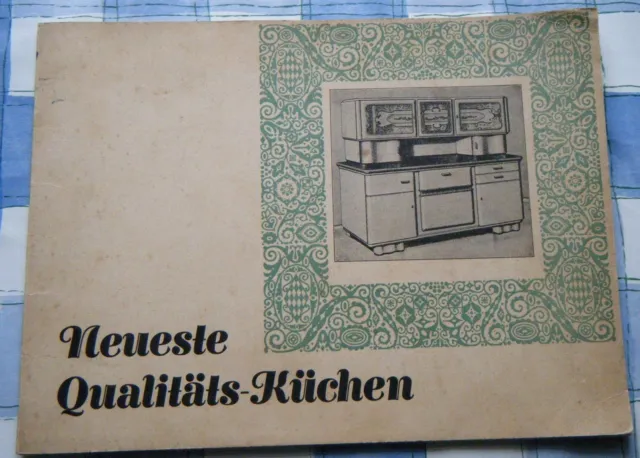 Katalog Neueste Qualitäts-Küchen Modelle Möbel 1930 Firma Kurt Herrmann Sohland