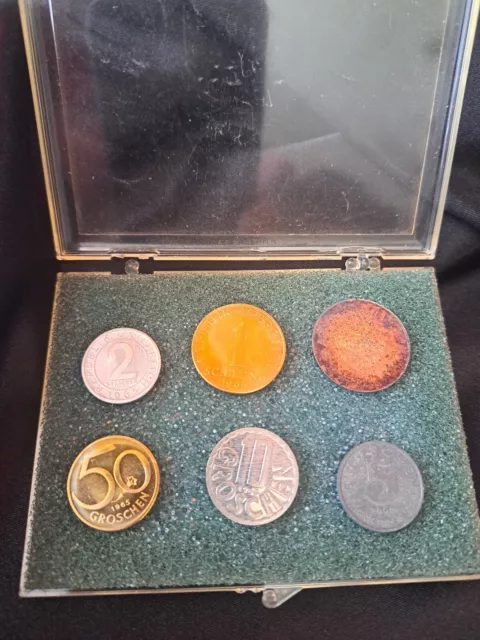 1965 AUSTRIA 6-COIN PROOF SET w/Silver 5 Schilling