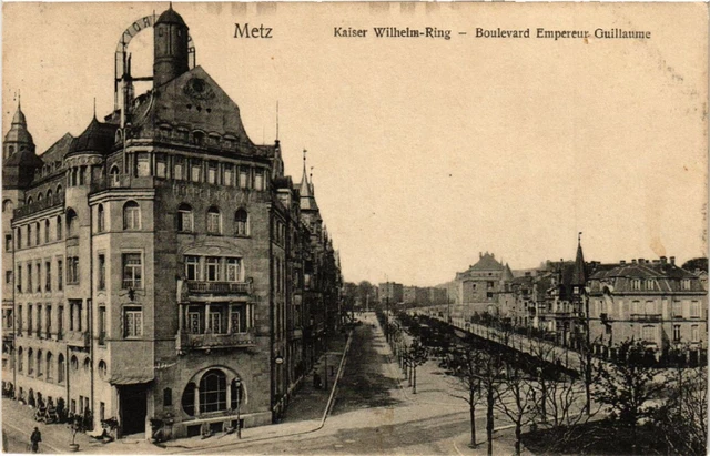 CPA AK METZ - Kaiser Wilhelm-Ring - Boulevard Empereur Guillaume (454900)