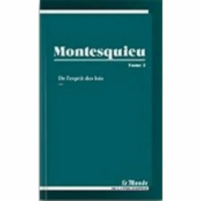 Montesquieu tome 2: De l'esprit des Lois | Comme neuf