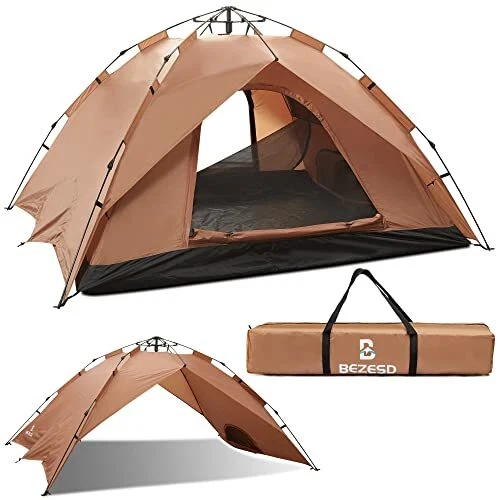 Pop Up Tents for Camping, 2-4 pepole Automatic Instant Camping Tents Double