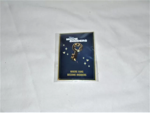 Disney Movie Insiders Mickey Gold Key Lapel Pin DMI