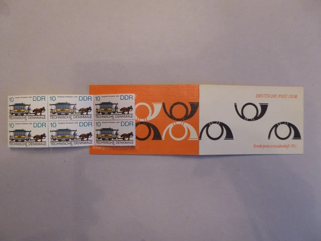 DDR Sondermarkenheftchen SMHD 10 II cd, Inhalt postfrisch